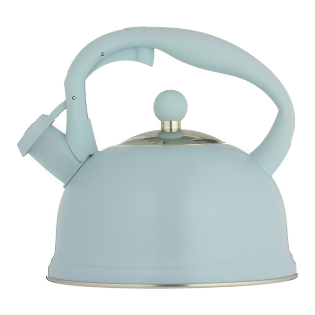 Typhoon Otto Whistling Stovetop Kettle, 1.77L - Blue & Silver