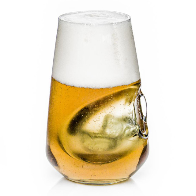 Ngwenya Glass The "Best Invention" Beer Cooler Tumbler with beer