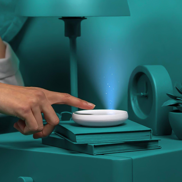 Dodow Sleep Aid Device Being Switched On