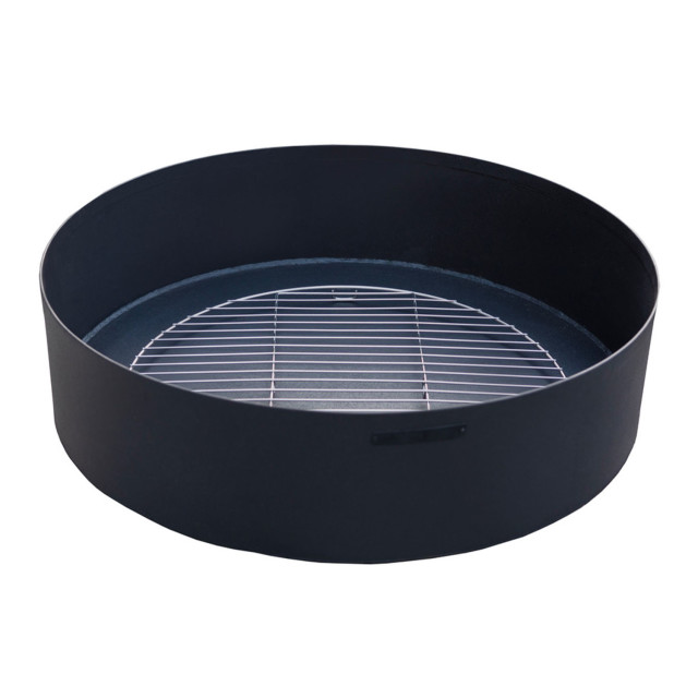 Sprung Outdoor Living Round Fire Pit with Lid base grid