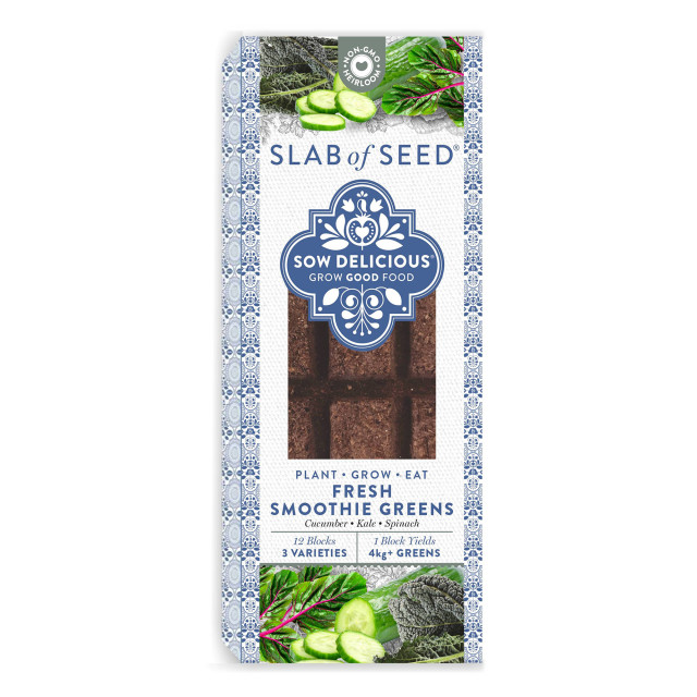 Sow Delicious Slab of Seed Fresh Smoothie Greens packaging front view