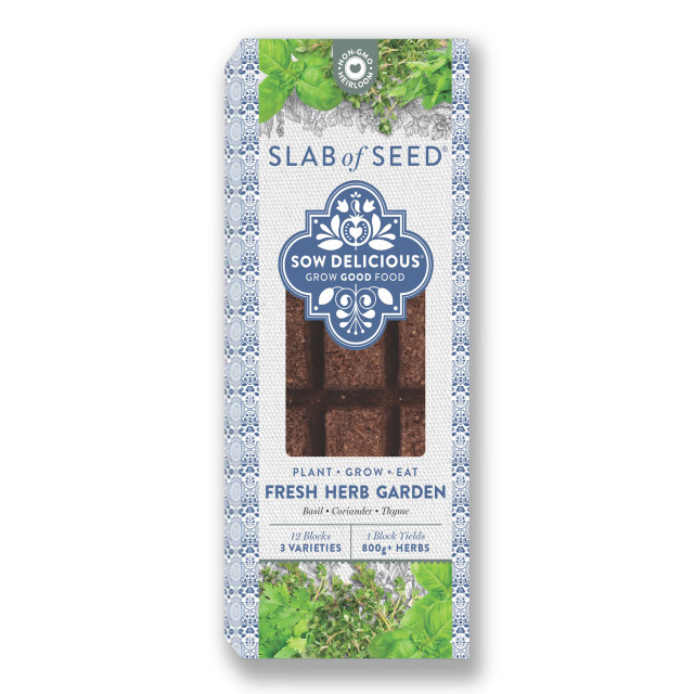 Sow Delicious Slab of Seed Italian Herbs angle