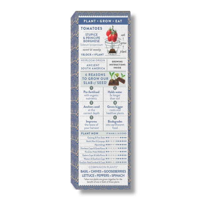 Sow Delicious Slab of Seed Vine Tomatoes angle