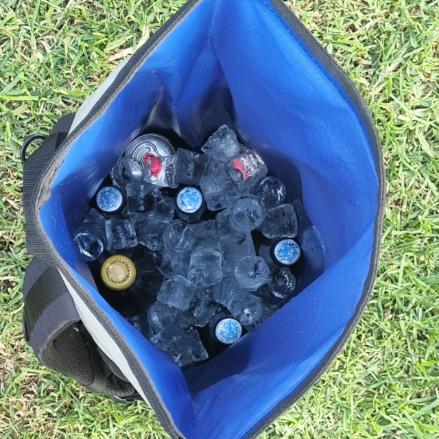 Kulgo Adventure Backpack Cooler, 20L with ice and drinks