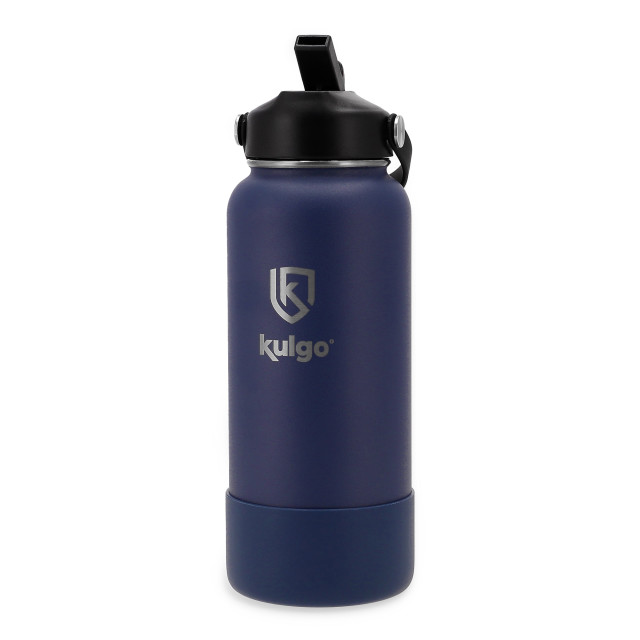 Kulgo Flask with Straw Cap, 1L - Storm