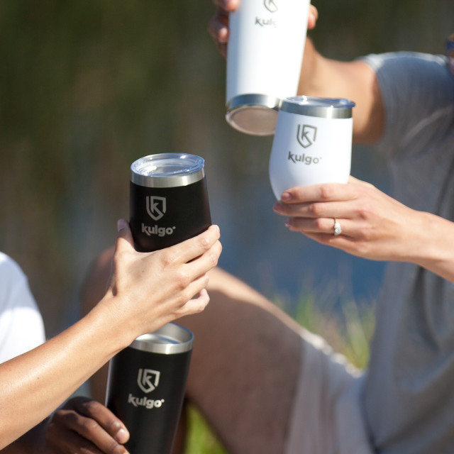 Kulgo Wine Tumbler, 350ml - Black and other tumblers