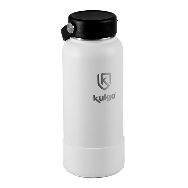 Kulgo Flask with Twist Cap, 1L - White angle