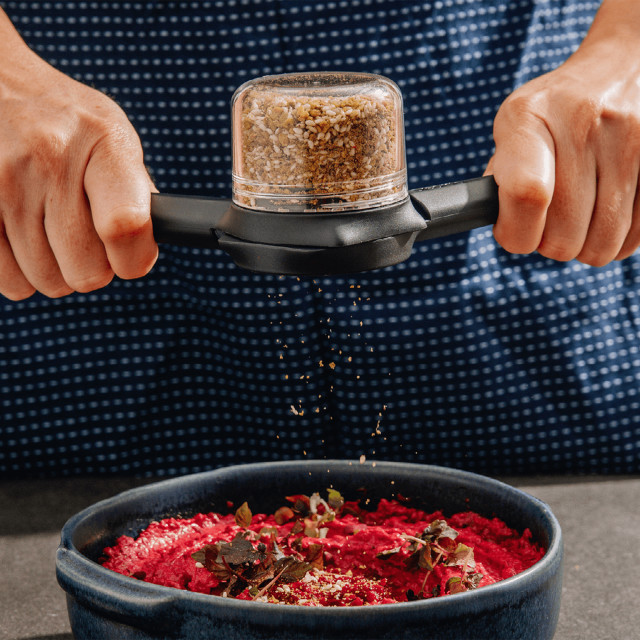 Dreamfarm Ortwo Lite Spice or Pepper Mill and Jar Set seasoning food