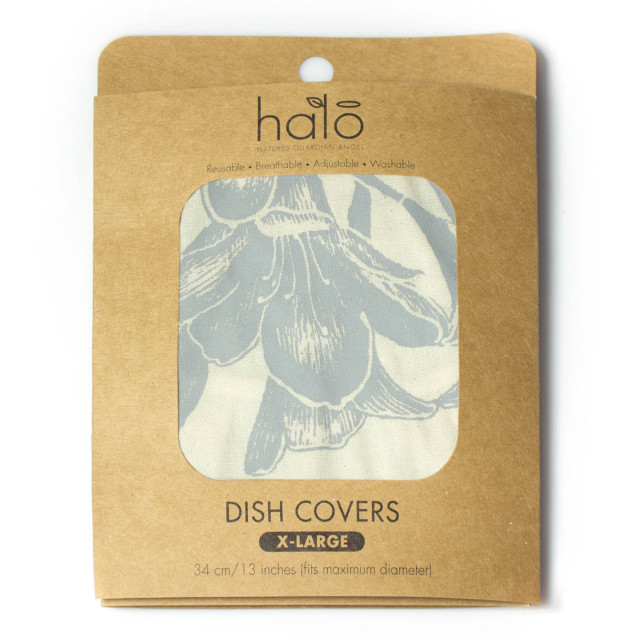 Halo Dish Covers Extra Large Dish Cover, 34cm - Cool Grey packaging