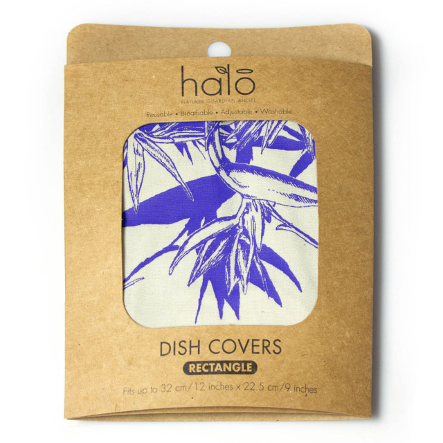 Halo Dish Covers Rectangle Dish Cover, 32cm - Midnight Blue packaging