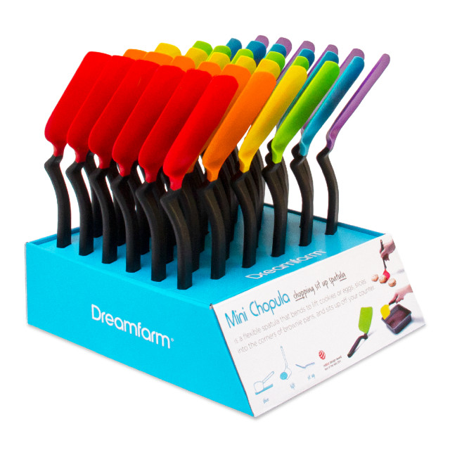 Dreamfarm Mini Chopula Spatula - Red packaging with other colours