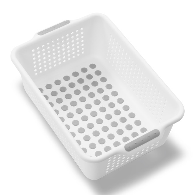 Madesmart Classic Small Storage Basket - Antimicrobial White