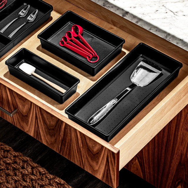 Madesmart Classic Storage Tray, 25cm x 17cm - Antimicrobial Carbon in the drawer