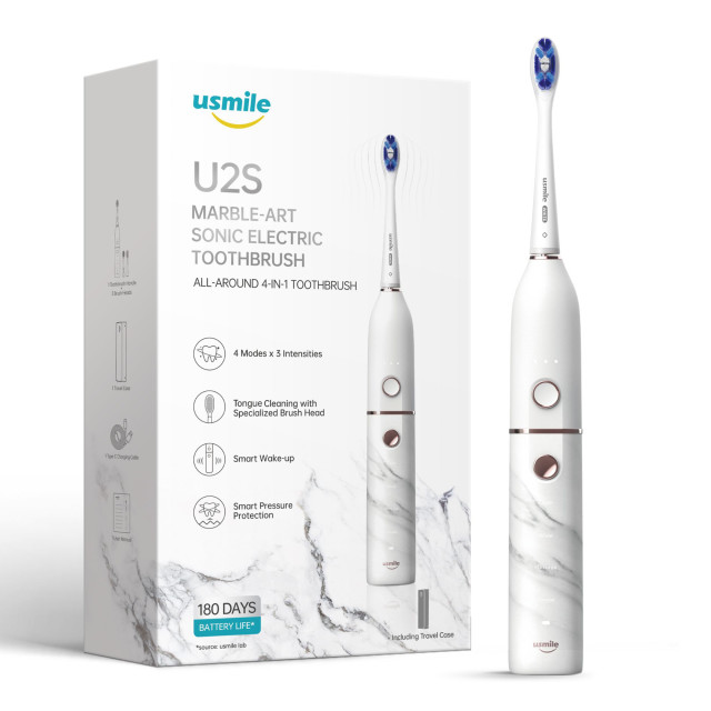 Usmile Sonic Toothbrush U2S White Marble packaging