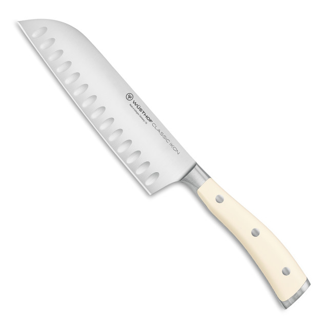 Wusthof Classic Ikon Creme Knife Block Set, 6-Piece knife angle
