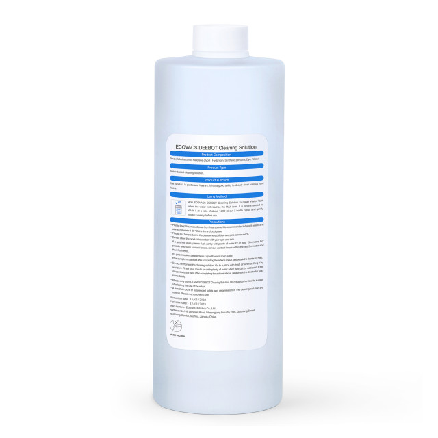 Ecovacs Cleaning Detergent Solution Bottle - 1L angle