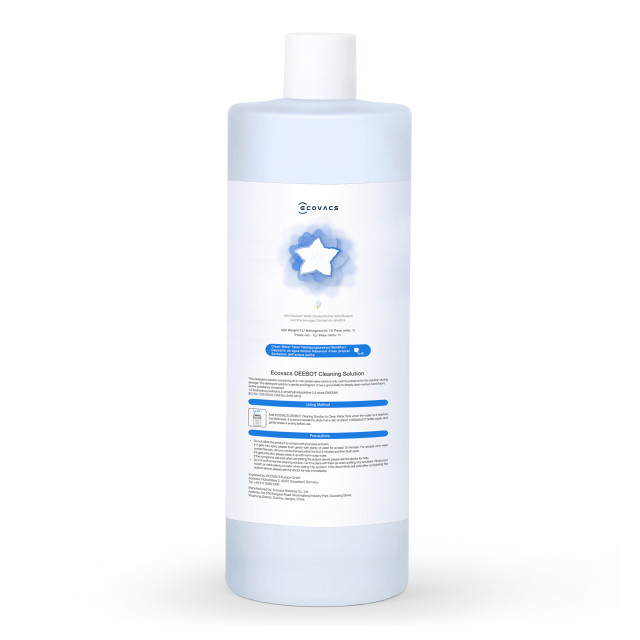 Ecovacs Cleaning Detergent Solution Bottle - 1L angle