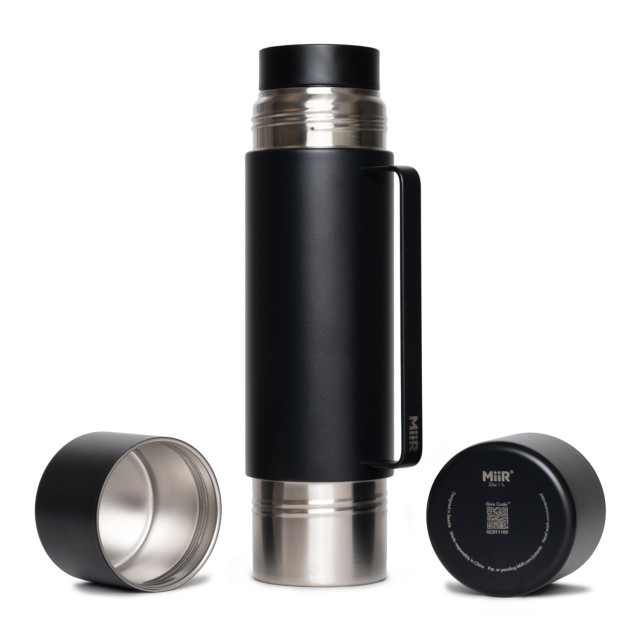MiiR Vacuum Insulated Stainless Steel Tomo Flask, 970ml - Black