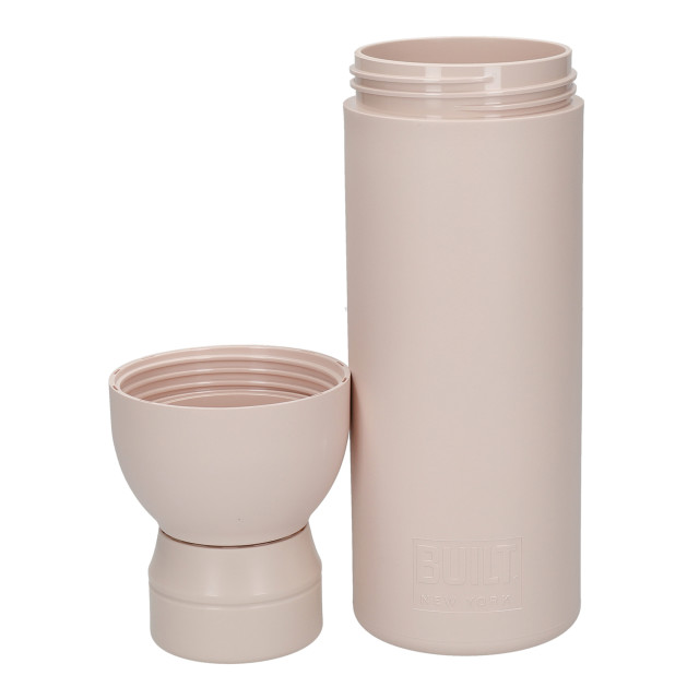 Built Planet Eco Friendly Recycled Water Bottle, 500ml - Pale Pink angle