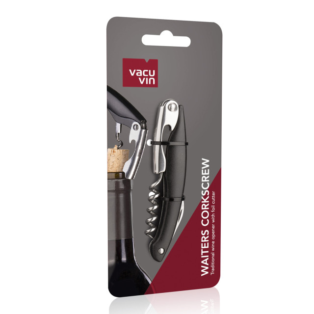Vacu Vin Waiters Corkscrew - Black packaging