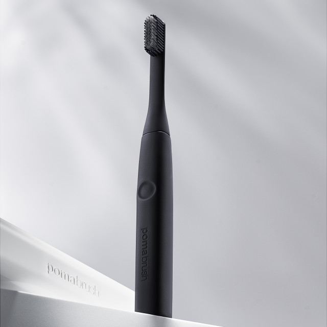PomaDent PomaBrush Electric Toothbrush Set - Black & White