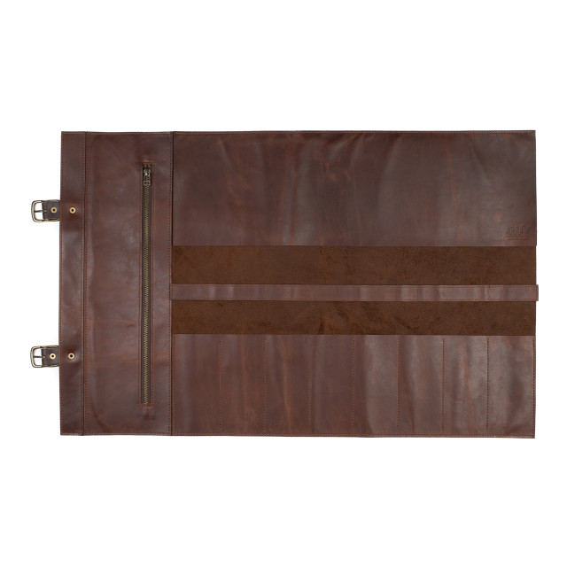 Arrow Leather Goods Deluxe Knife Roll Bag angle
