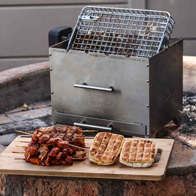 LK's Compact Charcoal Rotisserie Braai