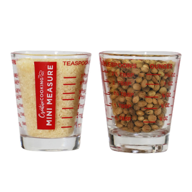 Creative Cooking Glass Mini Measure angle
