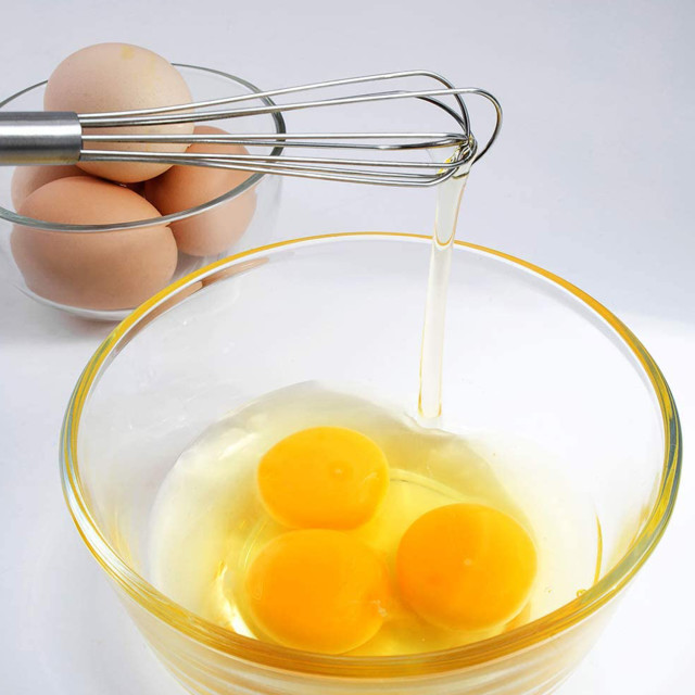 Creative Cooking Set of 3 Mini Whisks with eggs