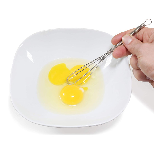Creative Cooking Set of 3 Mini Whisks with eggs