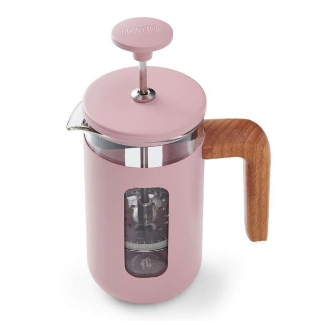 La Cafetiere Pisa 3-Cup Cafetiere - Pink angle
