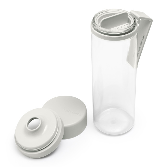 Brabantia Make & Take Water Bottle with Strainer, 500ml - Light Grey angle