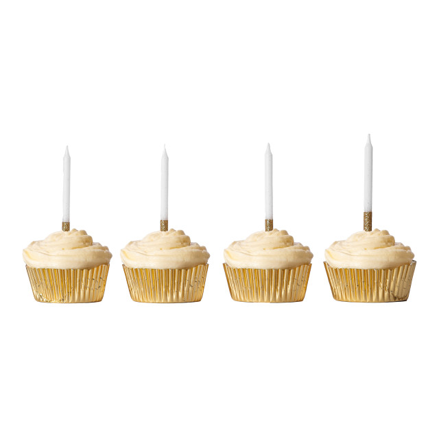 Tala 24 Candles - Gold on cupcakes