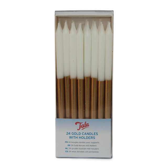 Tala Birthday Candles, Set of 24 gold