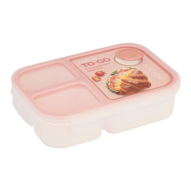 LocknLock To-Go Lunch box, 980ml - Pink