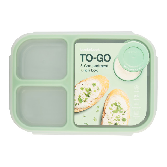 LocknLock To-Go Lunch box, 1.5 L - Mint packaging angle