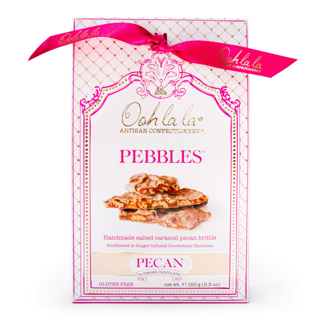 Ooh La La Artisan Confectionery Pecan Pebbles in Ginger Chocolate
