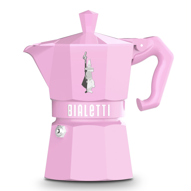 Bialetti Moka Colours, 3 Cups - Pink