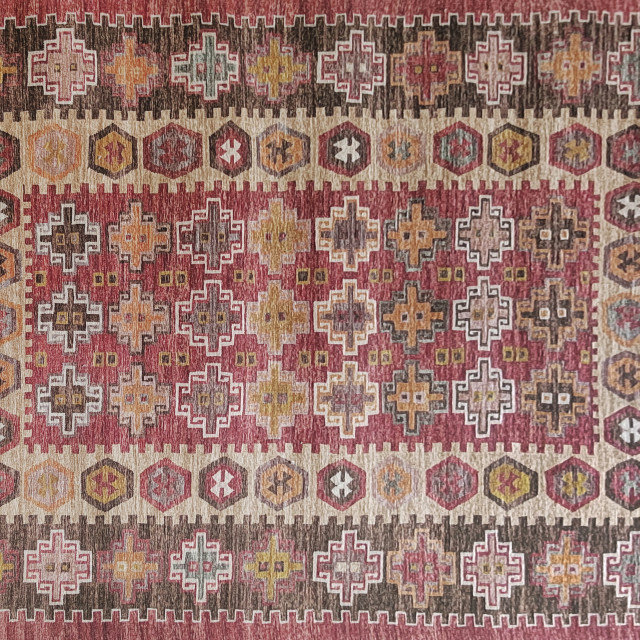 Fotakis Rugs & Floors Revival Printed Red Polyester Rug - 160x230 detail