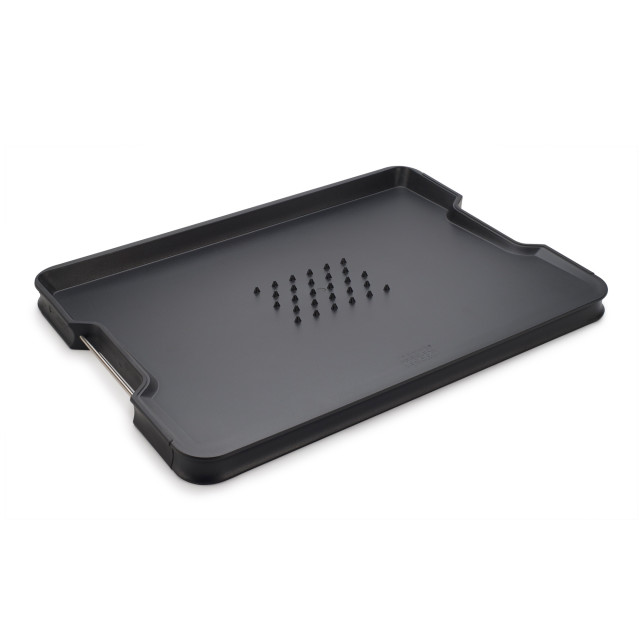 Joseph Joseph Cut and Carve Plus Chopping Board, Large - Black
