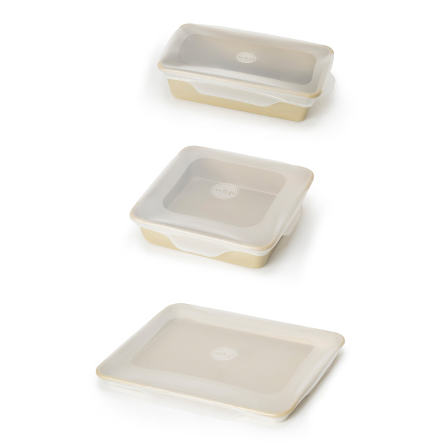 W & P Large Stretch Baking Lids, Set of 3 angle