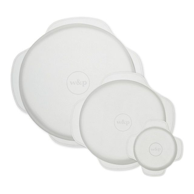 W & P Round Reusable Stretch Lids, Set of 6 angle