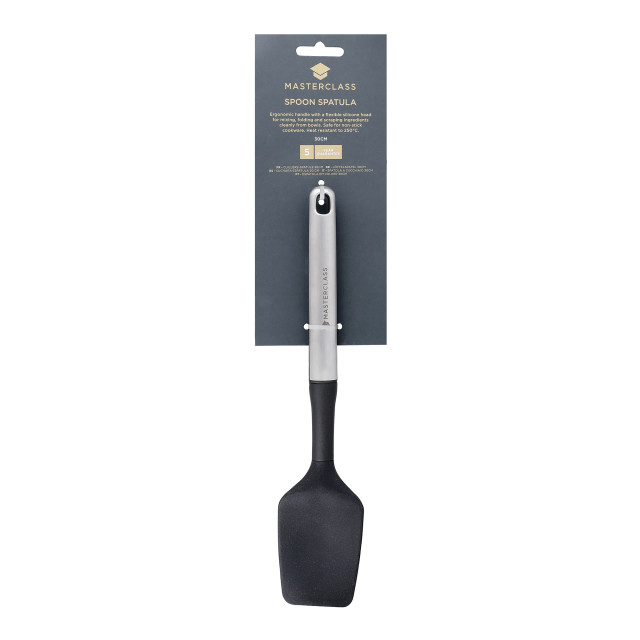 MasterClass Soft Grip Stainless Steel Spoon Spatula, 30cm packaging