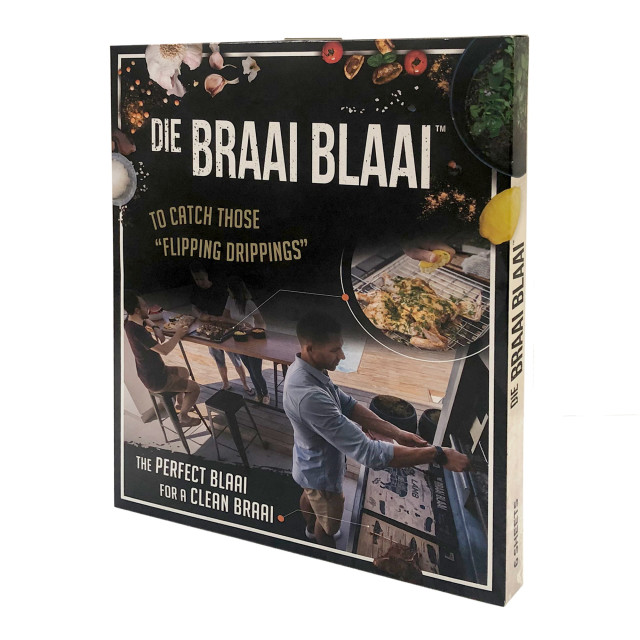Die Braai Blaai Leather Braai Glove and Braai Blaai Gift Set, Pack of 6 sheets packaging angle
