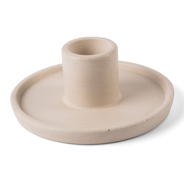 Alkaline Small Candlestick Holder - Nude