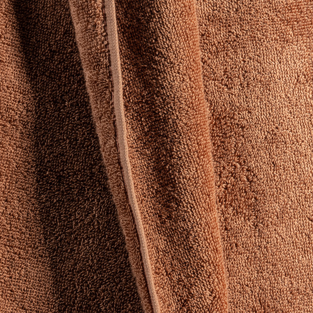 Thread Office Plain Evolution 500gsm Hand Towel, 50cm x 90cm - Caramel- Close Up Detail
