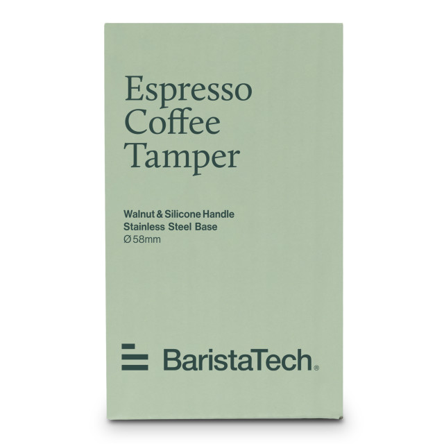 BaristaTech Walnut Espresso Coffee Tamper packaging