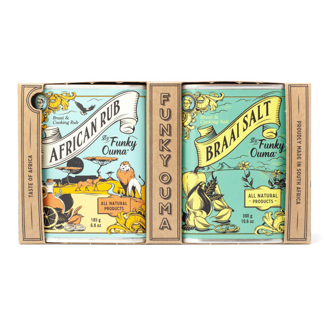 Funky Ouma Taste of Africa Braai Gift Pack, Set of 2