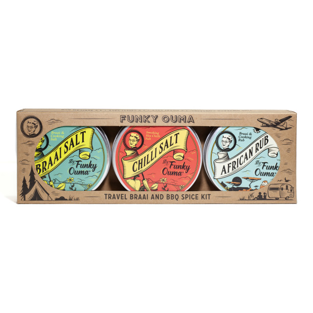 Funky Ouma Travel Pack of South African Spices, Set of 3