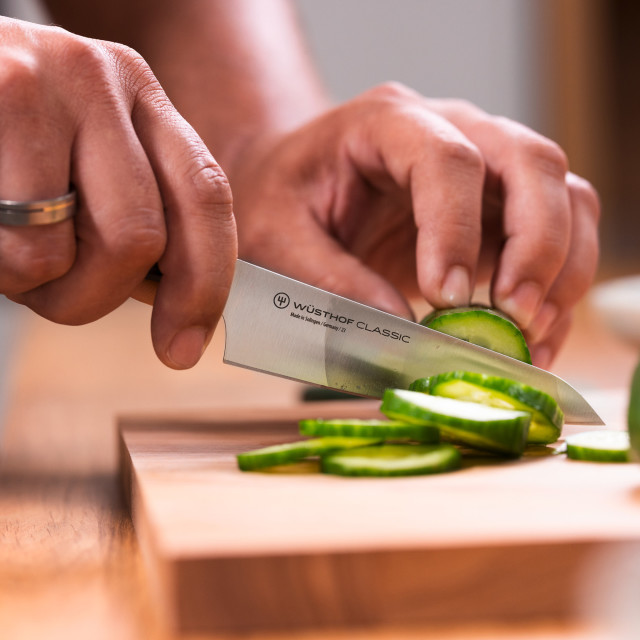 Wusthof Classic Asian Utility Knife, 12cm slicing cucumber